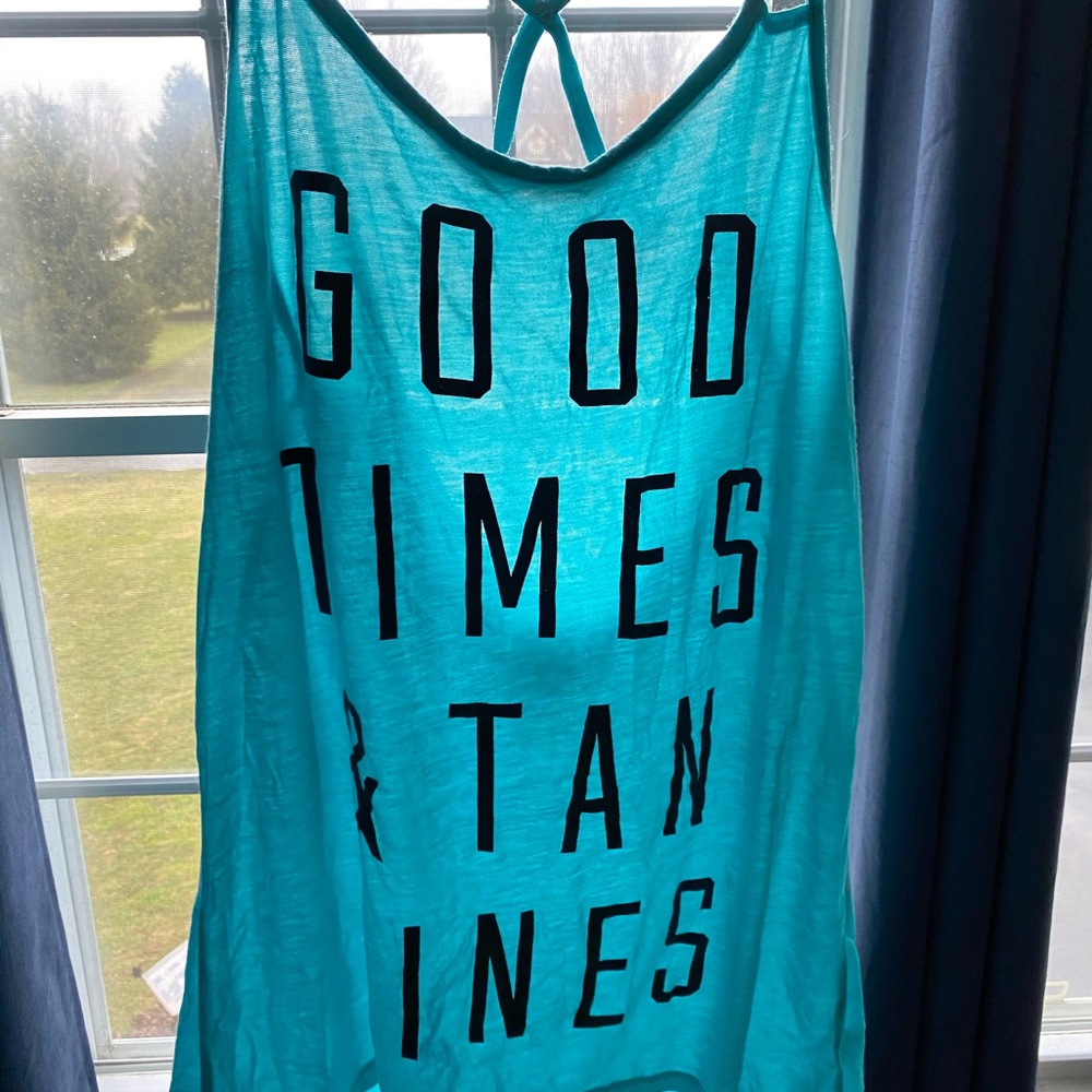 Women’s “good times & tan lines” tank